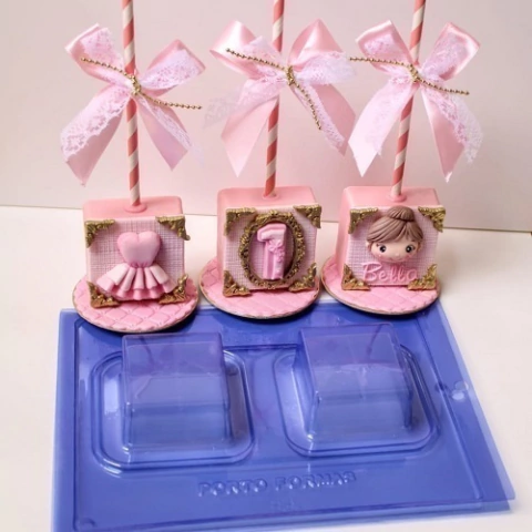 Forma Especial 3 Partes Pão de Mel Quadrado Pop Cake