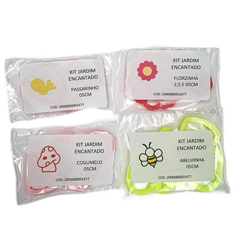 kit Cortadores Jardim Passarinho Cogumelo Abelha Flor