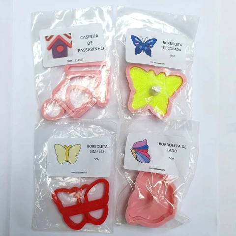 Cortadores Borboleta Casinha de Passarinho - comprar online