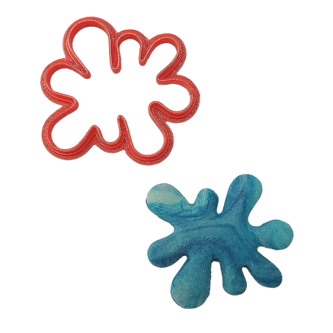 Cortador 3D Tinta Splash Slime 5cm Pasta Americana