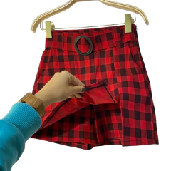 Short Saia Xadrez - TAM 38 - CZD