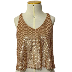 Blusa Cropped Paetês - TAM M