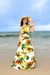Vestido Longo Viscose Estampado