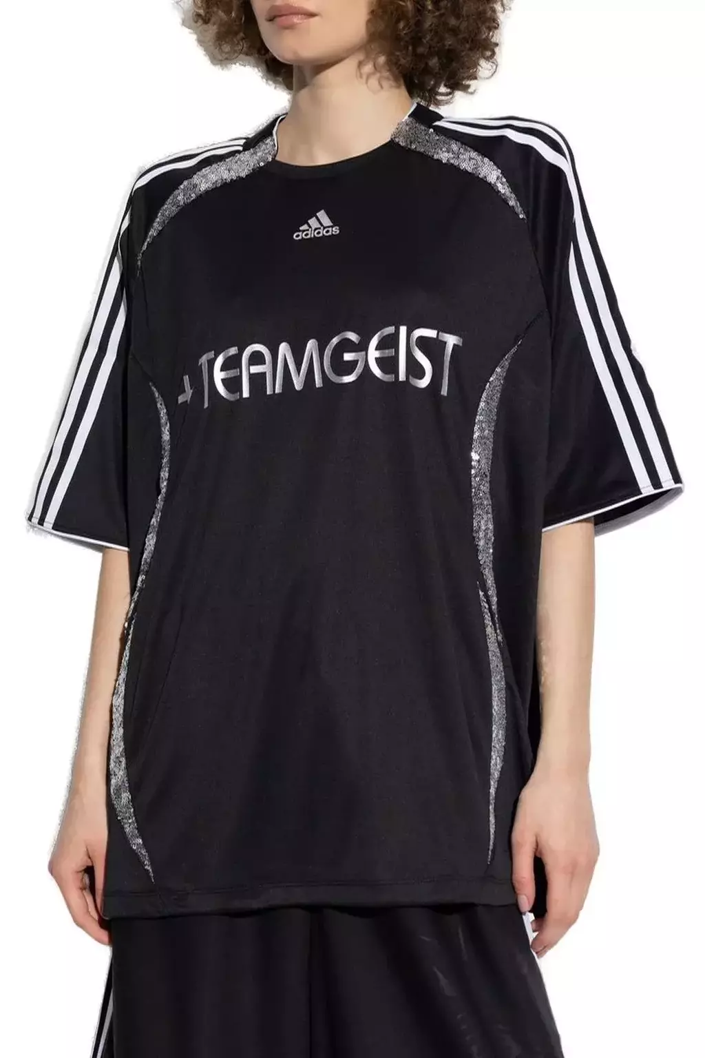 T-Shirt Printed Sequinned Crewneck