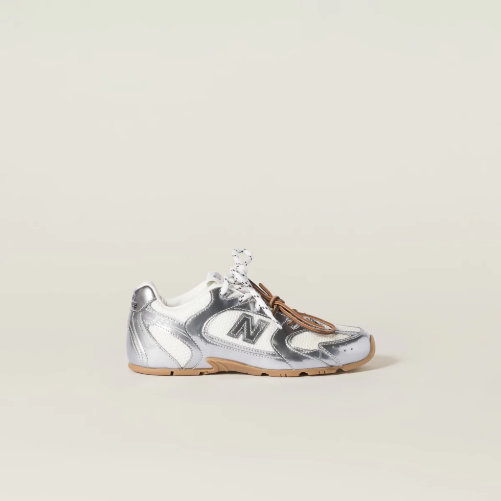 New Balance X Miu Miu 530 SL metallic leather and mesh "Silver" ( SOLO PAGO EN USD)