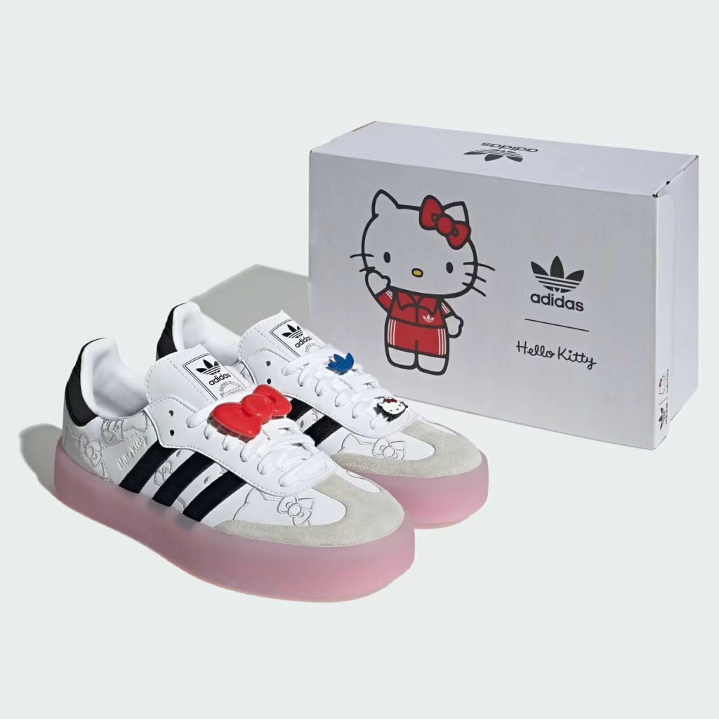 (EXCLUSIVE) Limited edition.Hello Kitty Sambae 'White Black Clear Pink'