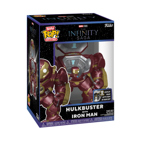 Funko Bitty Bots Infinity Hulkbuster With Iron Man Detalhe