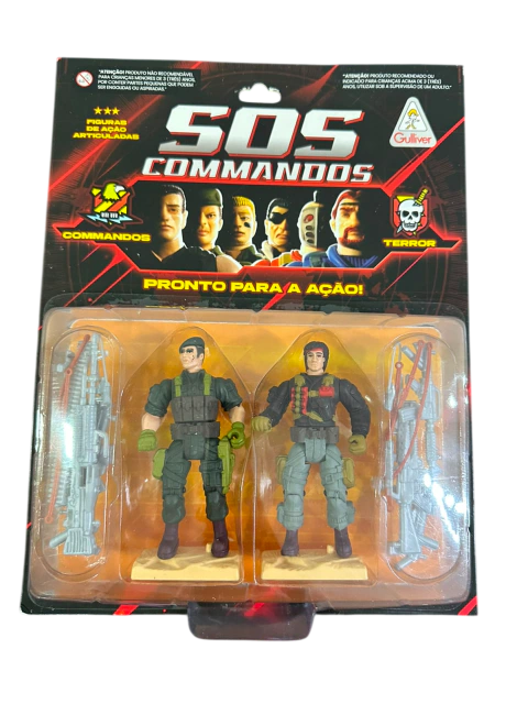 Miniatura Colecionável SOS Commandos Chuck e Hammer Gulliver