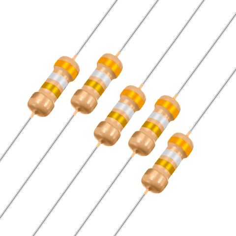 Resistencia 3.9 ? | 1/4W Carbón x5 unidades - comprar online