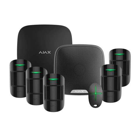 Kit Ajax | Hub + Control + 5 Sensores + Sirena