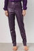 Calça Skinny PU com Fechamento Zíper Básica na internet