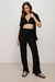 Conjunto Camisa e Top Crepe Elegante com Decote V - Selenne Shop