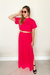 Conjunto Saia Longa e Blusa Cropped em Viscose - comprar online