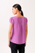 Blusa Crepe Caimento Leve, Decote Gota e Zíper de Metal