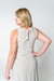 Vestido Linho Cru Bruna: Fenda Lateral e Bolsos Frontais - Selenne Shop