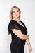 Vestido Longo com Fendas Laterais e Manga Babado - Selenne Shop