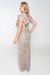 Vestido Longo com Fendas Laterais e Manga Babado - comprar online
