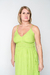 Vestido Longo Alças Finas e Amarração na Cintura em Viscose - comprar online