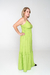 Vestido Longo Alças Finas e Amarração na Cintura em Viscose - Selenne Shop