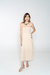 Vestido Midi Marina Casual Alças Ajustáveis