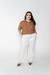 Calça Viscolinha Bolsos Laterais Botões Dourados - Selenne Shop