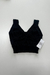 Cropped Praia Nina em Tricot com Decote em V - Selenne Shop