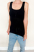 Blusa Regata em Crochê com Decote Quadrado - Selenne Shop