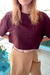 T-shirt Cropped Básica Algodão