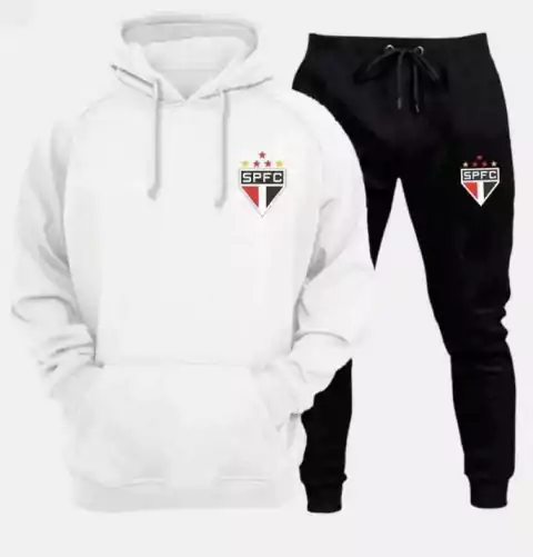 Conjunto de Moletom São Paulo - Branco - comprar online