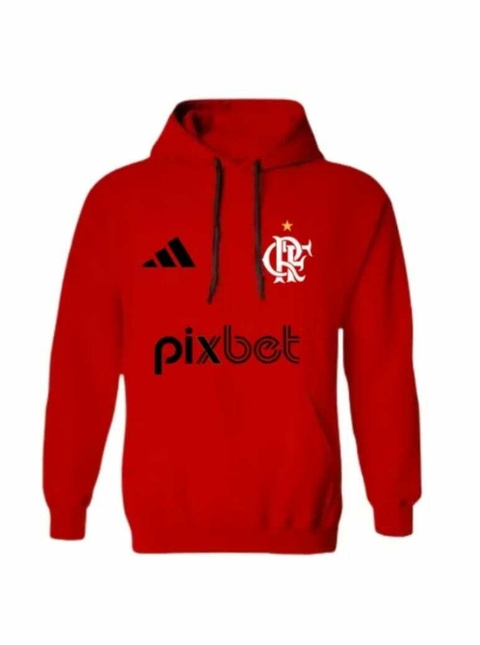 Moletom Flamengo - Adidas - Vermelho