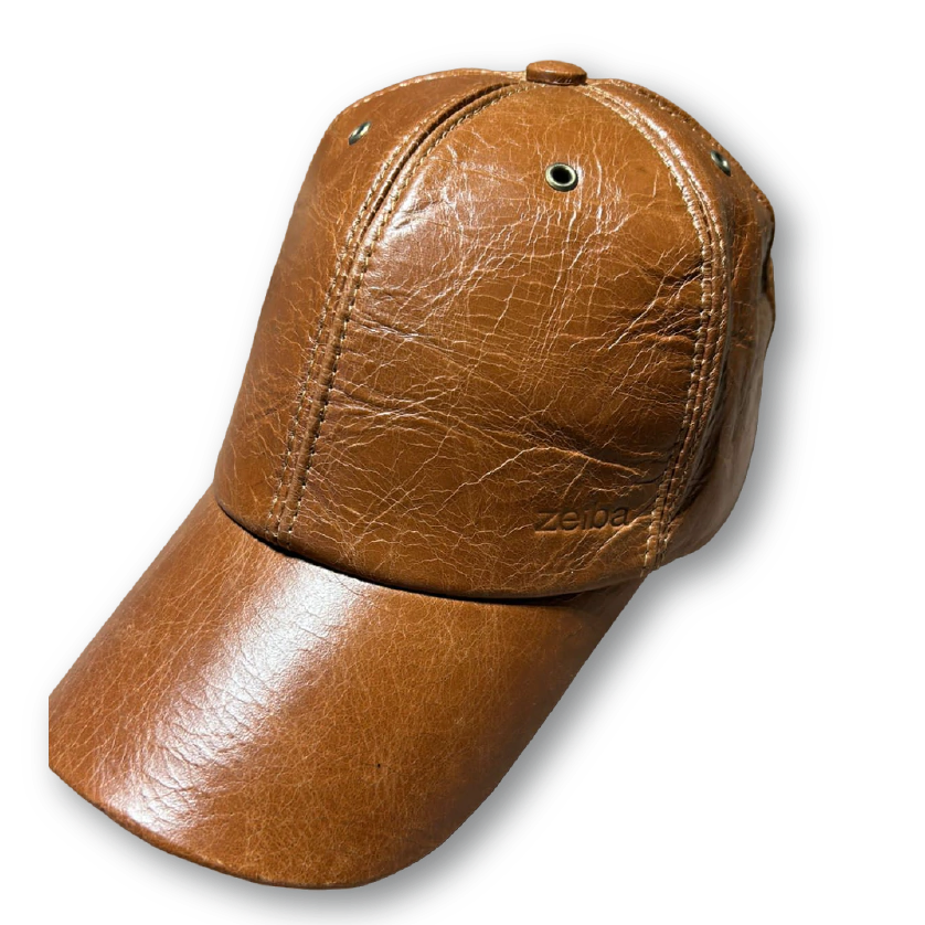 Gorra Cuero - LUSTRADA- jockey