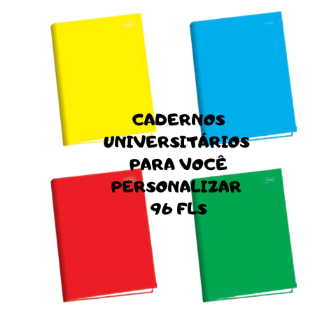 Caderno Universitario Capa Dura Costurado Verde 96 Folhas