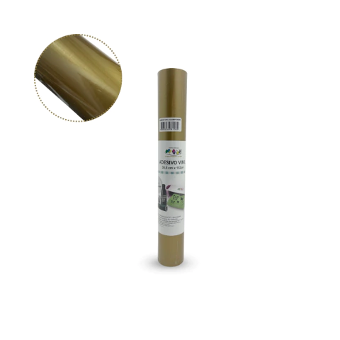 ADESIVO VINIL GLOSSY OURO ROLO 30,5X152CM OFFPAPER