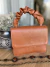 BOLSA COURO MARROM