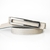 CINTO DUPLA PRATA EM COURO CINZA/OFF - comprar online