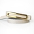 CINTO DUPLA DOURADO EM COURO CINZA/OFF - comprar online