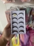 Cartela de cílios 5 pares efeito mink
