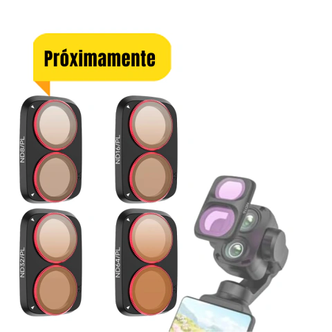 Set de filtros Sunnylife NDPL (8, 16, 32, 64) para Cámara DJI Osmo Pocket 4P