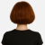 Peruca Wig Cabelo Humano Ondulado Mirna 20cm Ruivo - Central dos Cabelos e Perucas