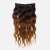 Imagem do Aplique Tic Tac Cabelo Humano Ondulado Leve Morena Iluminado Ruivo 55cm