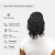 Aplique Rabo Cabelo Humano Brasileiro Preto 25/30cm na internet