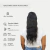 Aplique Rabo Cabelo Humano Ondulado Castanho Escuro 55cm na internet