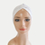 Turbante Plissado Cassia Branca - Central dos Cabelos e Perucas