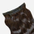 Aplique Tic Tac Cabelo Humano Ondulado Castanho Escuro 45cm - comprar online