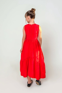 Vestido Dulce Vermelho - Querida Menina - Loja On-line