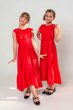 Vestido Dulce Vermelho na internet