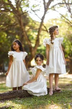 Vestido Thaís Off White - Querida Menina - Loja On-line