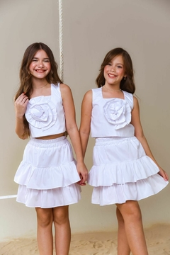 Conjunto Kiara Branco - Querida Menina - Loja On-line