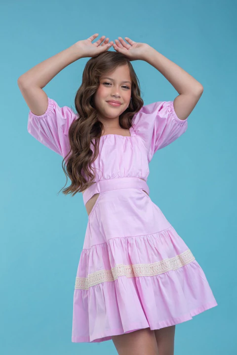Vestido Flor Rosa - comprar online