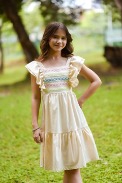 Vestido Alícia Bege